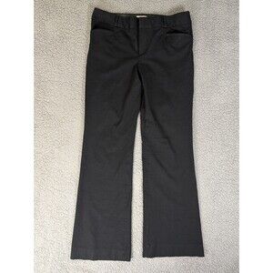 Banana Republic Size 10 Sloan Fit Stretch Flat Front Pants Black Minimalist